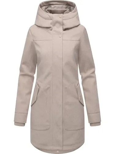 Ragwear Janesha Wollmantel mit Kapuze - Funktionsjacke in Wolloptik, windabweisend und ideal für kalte Tage. Taillierte Passform und verstellbare Ärmelabschlüsse sorgen für optimalen Komfort.