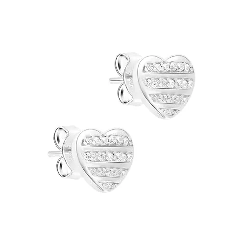 s.Oliver Ohrring - Elegante Ohrstecker aus 925er Sterlingsilber - Stilvolle s.Oliver Ohrringe aus poliertem 925er Silber, perfekt für jeden Anlass. Mit ihrem zeitlosen Design und dem Steckverschluss sind sie ein ideales Geschenk in einem wiederverwendbaren Baumwoll-Säckchen.