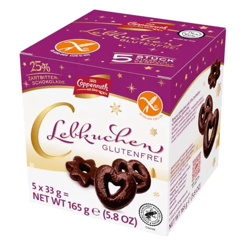 Coppenrath Glutenfrei Lebkuchen mit Zartbitterschokolade 165g