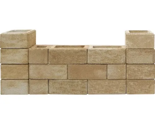 Mauerstein iBrixx System Normalstein sandstein 50 cm x 25 cm x 20 cm