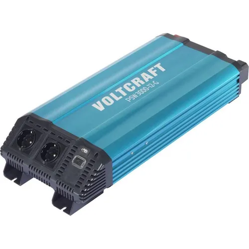 VOLTCRAFT Wechselrichter PSW 3000-12-G – 3000 W 12 V/DC zu 230 V/AC
