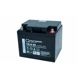 Q-Batteries 12LS-38 | 12V 38Ah AGM Akku mit VdS-Zulassung - Batterien & Akkus: Hochwertiger, wartungsfreier AGM-Akku für zuverlässige Energieversorgung in Sicherheitstechnik und USV-Systemen, ideal für kritische Anwendungen.