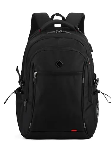 Aoking Rucksack Unisex Polyester Vegan Produkt Fashion Produkt SN67687-2 Blau 34x16x48 cm, Schwarz