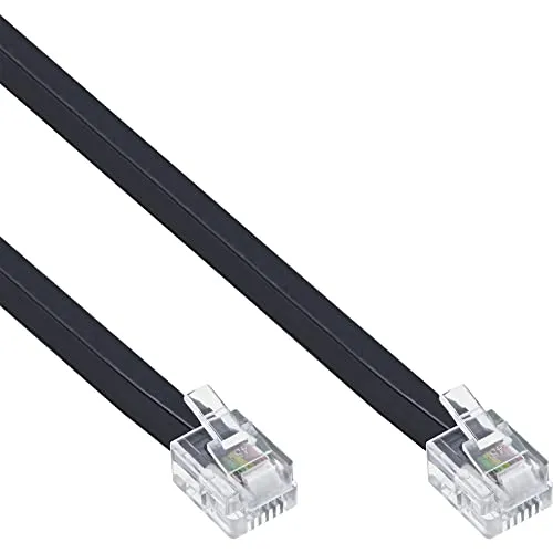 InLine 18849 Modularkabel RJ12, Stecker / Stecker, 6adrig, 6P6C, 20m