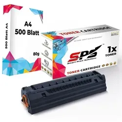 1x Toner 106A W1106A Schwarz Kompatibel für HP Laser MFP 138 + DIN A4 Druckerpapier 500 Blatt