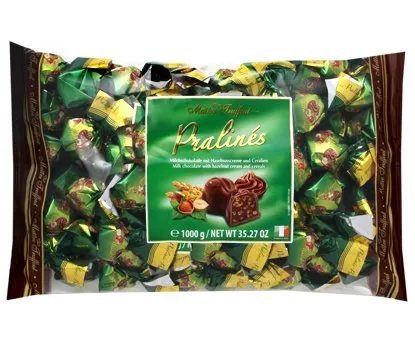 Maitre Truffout Pralinen Milchschokolade Haselnuss & Cerealien - Marzipan & Pralinen - Genussvolle Milchschokoladepralinen mit 55% Füllung aus Haselnusscreme und Cerealien für besondere Geschmackserlebnisse.