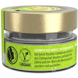 Birkengold Zahnpulver Minze - Zahnpasten ohne Mikroplastik, mit Xylitol für remineralisierte Zähne und Kariesprophylaxe – die sanfte, natürliche Zahnpflege!