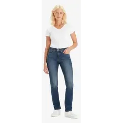 Levi's Damen 314 Shaping Straight Jeans Zealous Blue, 33W / 32L - Damen-Jeanshosen mit Stretchanteil für eine optimale Passform und flachen Bauch, im klassischen Fünf-Taschen-Stil.