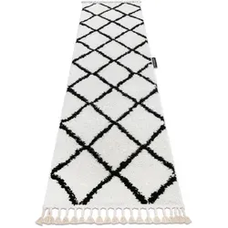 rugsX Teppich, Weiß, Textil, Rechteckig, 70x250 cm, Teppiche & Böden, Teppiche