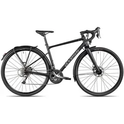 Axess Gravelbike CREED EQ, 16 Gang, Kettenschaltung, leichte Carbongabel schwarz/grau schwarz 53 cm