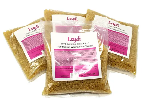 Leydi Enthaarungswachs 4x Leydi Heisswachs Filmwax Perlen 800g, Filmwax, besonder elastisch, sehr ergiebig