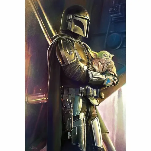Das Mandalorianer Mando und Grogu Lenticular Puzzle 200 Teile