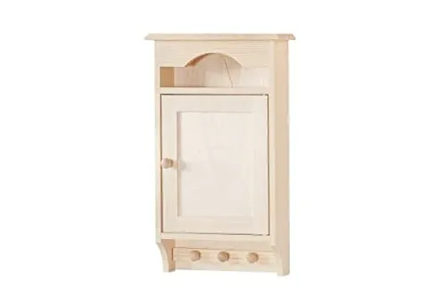Schlüsselschrank – Schrank-Aufbewahrungsbox, Hakenhalter, Decoupage, Holz, Licht, K05