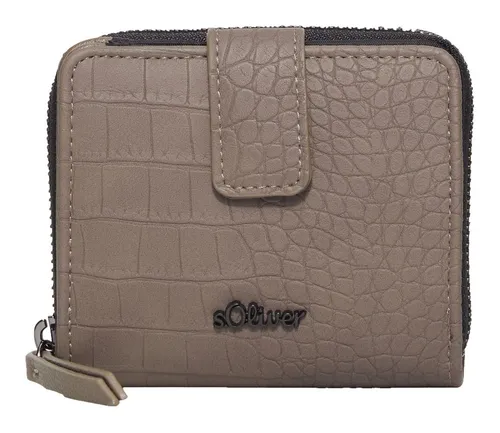s.Oliver Geldbörse Wallet – Praktisch und Stilvoll - Geldbörse in Krokolederoptik mit 6 Kartenfächern und 2 Geldscheinfächern. Kompakt und handlich, ideal für den Alltag und stressfreies Zahlen.