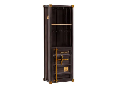 massivum Hochschrank Barregal Cargon – Stilvoller Büroschrank - Eleganter Hochschrank mit 1 Tür und hochwertigen Materialien. Ideal für die stilvolle Aufbewahrung von Gläsern und Flaschen. Lieferung aufgebaut, perfekt für jedes Büro.