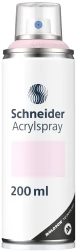 Schneider Paint-It 030 Supreme DIY Acryllack (hochdeckende Sprühfarbe, UV-beständig, 200 ml, Acrylspray für fast alle Untergründe) rose pastel matt