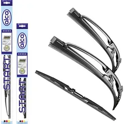 alca Scheibenwischblätter Set für HYUNDAI i10 (03.2008 - 09.2013) - Scheibenwischer Set für HYUNDAI i10, inklusive 2x Scheibenwischer und 1x Heckwischer. Einfache Montage dank passender Adapter und Nano-Graphit-Technologie für Langlebigkeit und optimale Wischleistung.