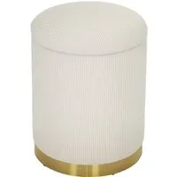 HOMCOM Sitzhocker mit Stauraum - Stilvoller Hocker mit 30,6L Stauraum, ideal für Bücher und Decken. Aus hautfreundlichem Cordstoff, bietet dauerhaften Komfort und modernes Design.