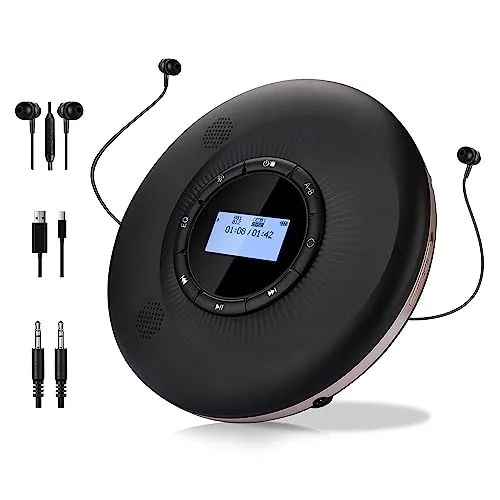 Tragbarer CD-Player mit Bluetooth 5.1