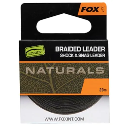 Fox Naturals Braided Leader - 20m Vorfachschnur, Tragkraft:50lb / 22.7kg