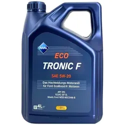 Aral Motoröl EcoTronic F 5W-20 15F456 - Hochleistungs-Motoröl für optimierte Kraftstoffeffizienz und Schutz, ideal für moderne Benzinmotoren in der Kategorie Motoröle.