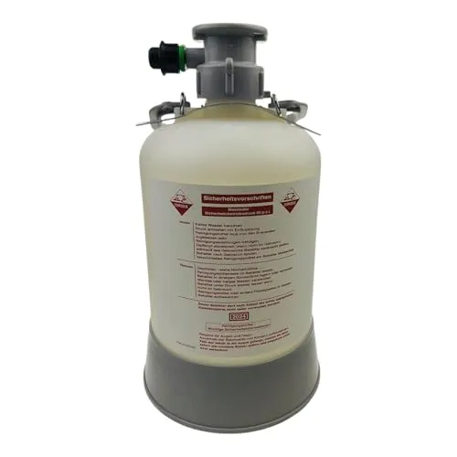 Micro Matic Reinigungsbehälter KEG 5 Liter für Zapfanlagen - Der Micro Matic Reinigungsbehälter aus robustem Kunststoff eignet sich ideal zur Reinigung von Bierleitungen. Mit Überdruckventil und Einweghandschuhen für einfache Handhabung – perfekt für Gastronomie und Privatgebrauch.