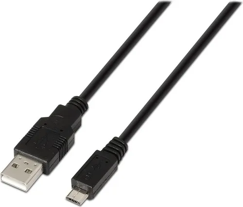 AISENS A101-0028, 1,8 m, USB A, Micro-USB B, USB 2.0, Schwarz