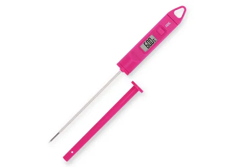 ADE Bratenthermometer mit sekundengenauer Anzeige, magnetische Schutzhülle, -30 - 200 °C, beleuchtetes Display