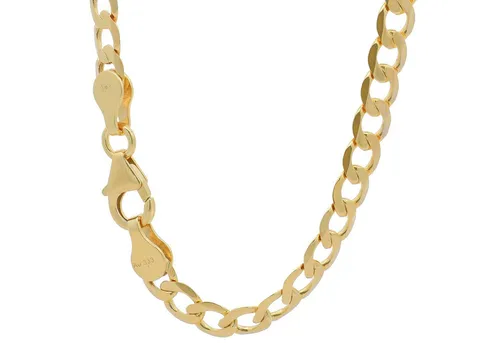 HOPLO Panzerkette Goldkette Panzerkette Armkette Breite 5,0 mm 19 cm 333-8 Karat Gold, Made in Germany