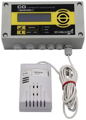 Schabus GX-A1+CO Kohlenmonoxid-Melder mit externem Sensor - Gasmelder, bietet zuverlässige Sicherheit durch externen Sensor für optimale Überwachung in Ihrem Zuhause.