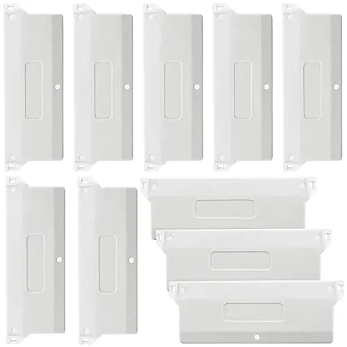 Lamellenvorhang Beschwerungsplatten 10 PCS Lamellenvorhang Ersatzteile 127mm Weiß für Vertikaljalousie Vorhang fur Vertikaljalousien Gewichten Lamellen Vorhang Tür Fenster Zubehör