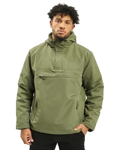 Brandit Windbreaker 4XL - Olive - Funktionsjacke, atmungsaktiv, wind- und wasserabweisend mit integriertem Fleece-Futter für optimalen Tragekomfort und praktische Taschen mit Reißverschlüssen.
