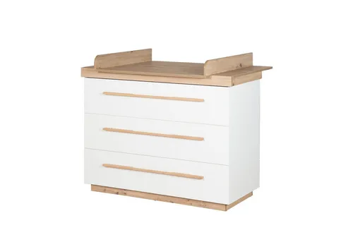 Roba Wickelkommode breit Lumo (1731889) - Stilvolle Wickelkommode für praktische Pflege, mit viel Stauraum und sicherem Wickelbereich, ideal für moderne Eltern.