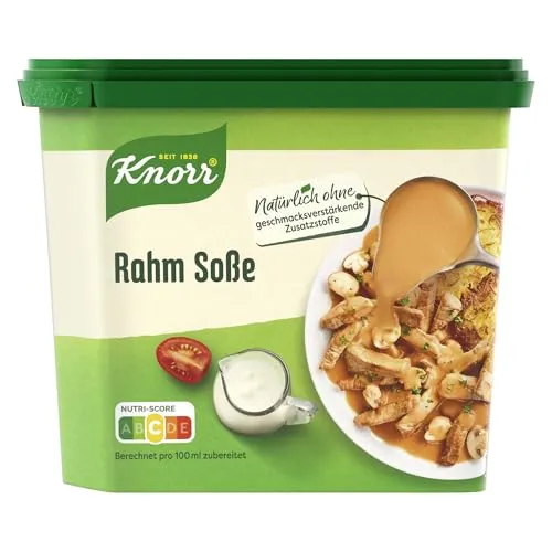 Produktbild Knorr Rahm Soße – leckere hellbraune Sauce ohne Geschmacksverstärker, 17 Portionen