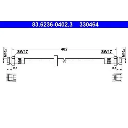 ATE Bremsschlauch 83.6236-0402.3