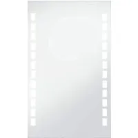 vidaXL Badezimmer-Wandspiegel mit LEDs 60x100 cm - Standspiegel mit integrierten LEDs für perfekte Beleuchtung, ideal zum Schminken und Frisieren. Schafft ein angenehmes Ambiente und sorgt für ein präzises Spiegelbild.