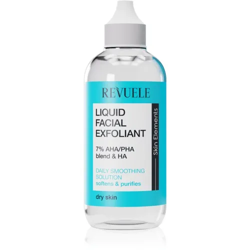 Revuele Liquid Facial Exfoliant 7% AHA/PHA blend + HA Peeling-Serum für trockene Haut 125 ml