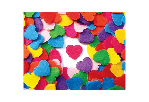 EDUPLAY Experimentierkasten Bunte Filz-Herzen ca. 2 x 2 cm