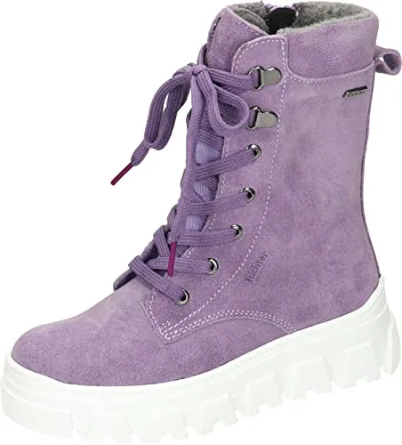 Richter Mädchen-Stiefel pflaume (59) AB560062-59-59, Gr. 36 - Wanderschuhe für Mädchen, wasserfest und atmungsaktiv dank RichTEX, ideal für kalte Tage mit warmem Fleecefutter und rutschhemmender Laufsohle.
