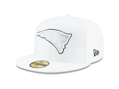 New Era Fitted Cap 59Fifty PLATINUM NFL Sideline in weiß von New Era