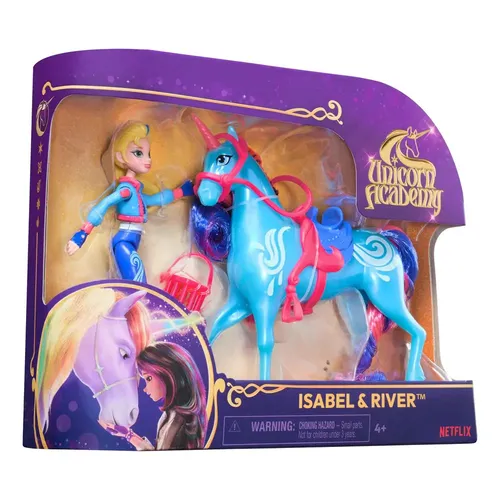 Unicorn Academy Small Doll & Unicorn Isabel & River