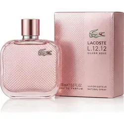 Lacoste L.12.12. Silver Rose Eau de Parfum Spray 100 ml - Eau de Parfum für Damen, blumig-fruchtige Noten sorgen für ein frisches und elegantes Dufterlebnis, ideal für den täglichen Gebrauch.