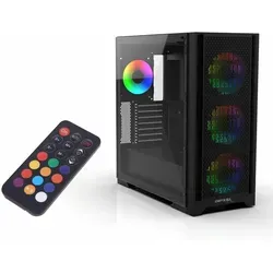 INCA Geh EMG-15XB PC-Gehäuse - Stylisches ATX-Gehäuse mit optimaler Belüftung und Platz für umfangreiche Hardware, ideal für Gaming-Setups und kreative Anwendungen.