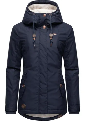 Ragwear Damen Winterjacke Monade Intl Navy, Gr. XXL - Funktionsjacken: Kuschelige, gefütterte Winterjacke mit wasserabweisendem Obermaterial und praktischer Innentasche für Smartphone – der ideale Begleiter für kalte Tage!