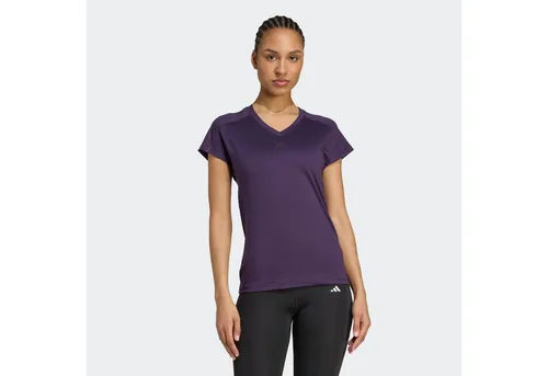 ADIDAS Damen Shirt AEROREADY Train Essentials V-Neck - Shirts & Tops mit AEROREADY Technologie für ein trockenes Tragegefühl und FreeLift Passform für optimale Bewegungsfreiheit. Hergestellt aus mindestens 70 % recycelten Materialien.