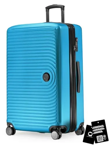Hauptstadtkoffer Mitte - Großer Hartschalenkoffer mit digitalem Namensschild und TSA, 77cm - Ideal für Familienurlaube: Mit 130 Litern Volumen und 8 cm Koffererweiterung passt alles rein. Der digitale Namensschild sorgt für sichere Erreichbarkeit – anonym und ohne Datenpreisgabe. Robuste Hartschale aus 100% ABS für langlebige Reisen.