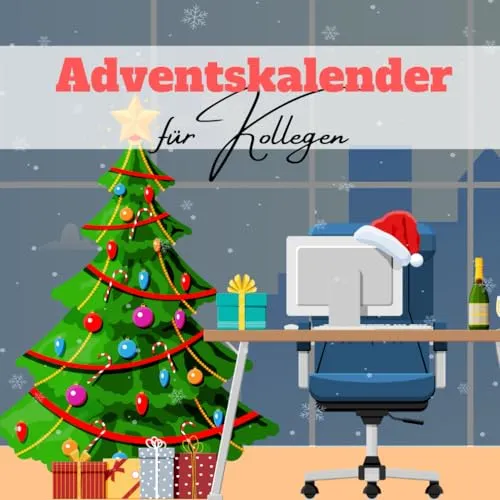 Adventskalender für Kollegen: Tägliche Herausforderungen für die Büro-Weihnachtszeit - Mitarbeiter Adventskalender mit täglichen Aufgaben, perfekt als Geschenk und für unterhaltsame Pausen im Büro.