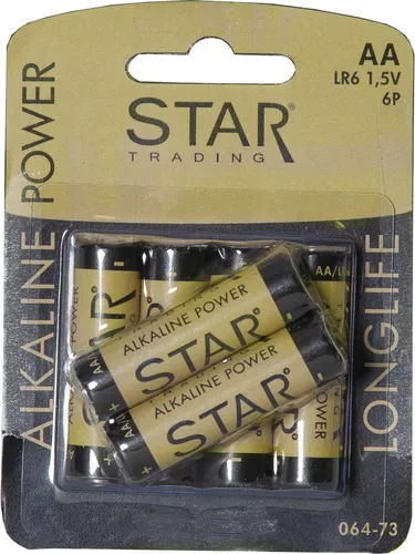 AA Batterien 1,5 V – 6er Pack Alkaline Ersatzbatterien in Blisterverpackung
