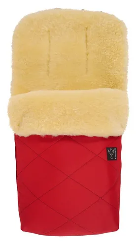 Lammfell Fußsack Natura, red von Kaiser