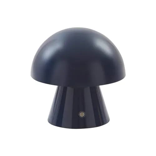 Lindby Tischleuchte Nevijo, LED, Metall, Blau - Kinderlampen mit Pilz-Design, dimmbar per Touchdimmer und inklusive 3,7V Lithium-Akku für flexibles Licht im Kinderzimmer.